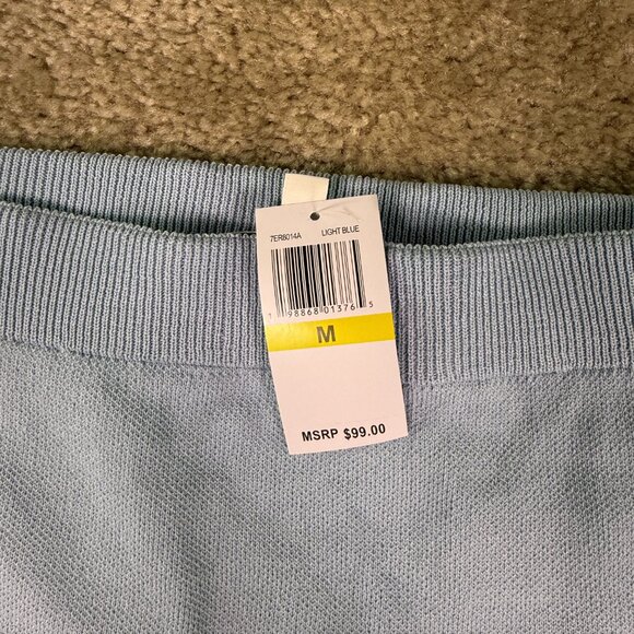 Edited By Remi Womens Bader Knit Skirt Size M Light Blue NWT E902 - Picture 3 of 10